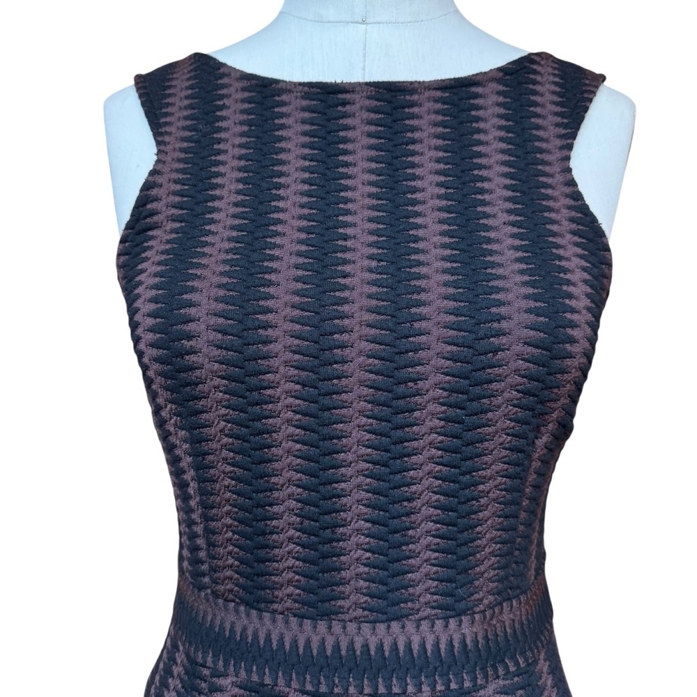 Anthropologie Maeve Meridian Sheath Midi Dress Size S Brown Knit Bodycon Preppy - Picture 2 of 14